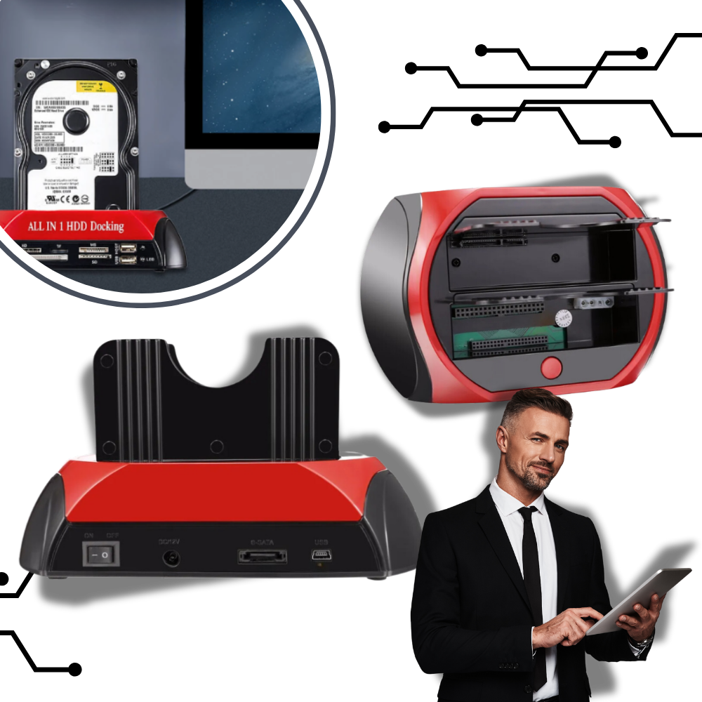 Strømlinet datahåndtering HBD-dockingstation
- Ozerty