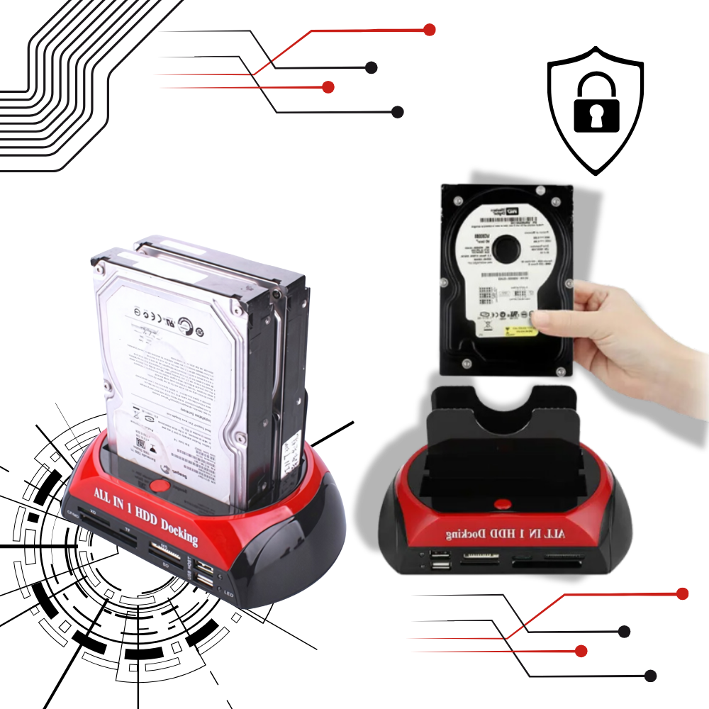 Strømlinet datahåndtering HBD-dockingstation
- Ozerty