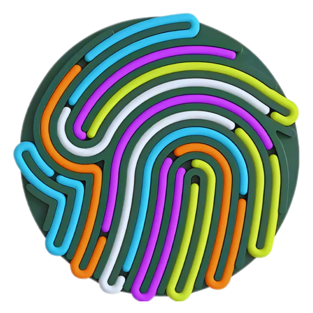 Stress-afhjælpende sensorisk aktivitetstavle -Grøn - Ozerty