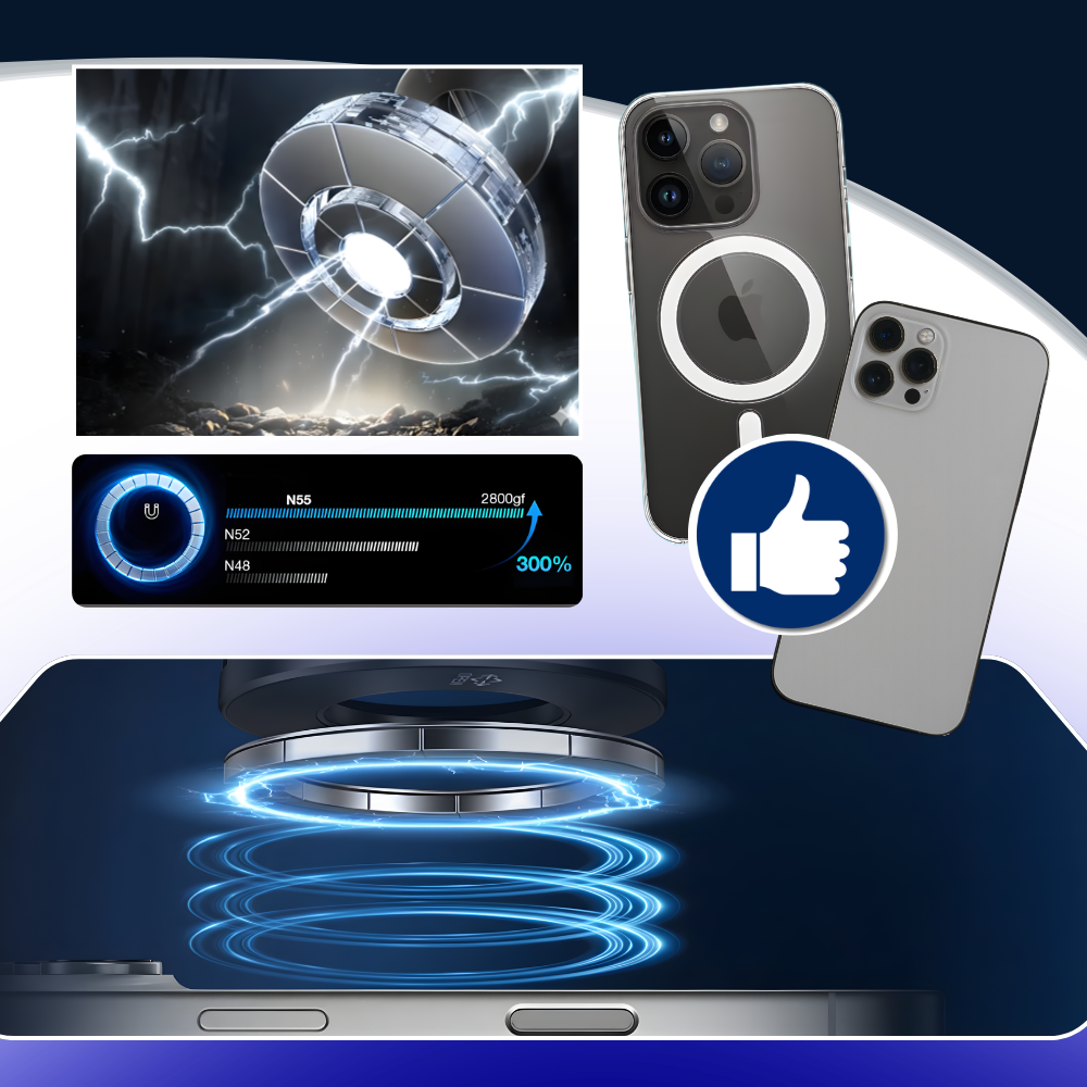 Robust og pålidelig magnetisk telefonholder - Ozerty