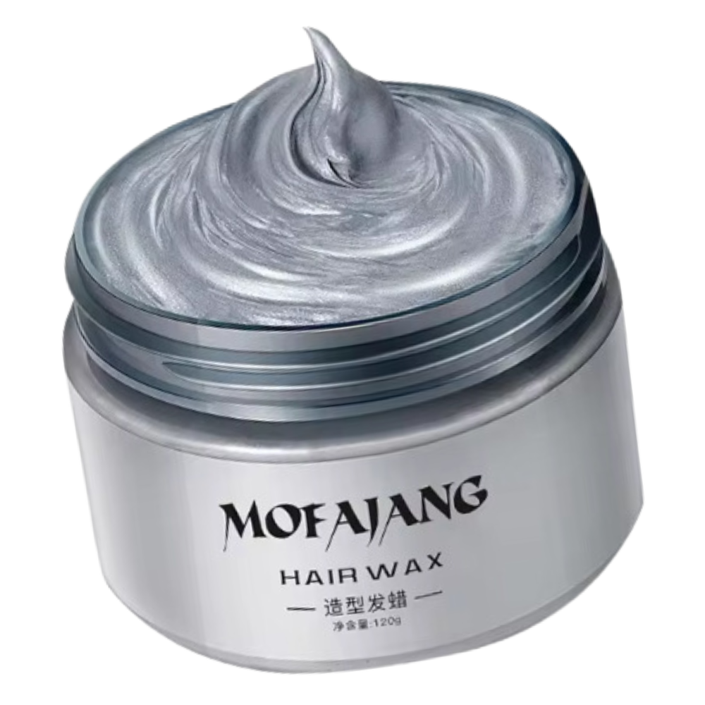 Midlertidig Hårvoks med Livlige Farver -Grå - Ozerty