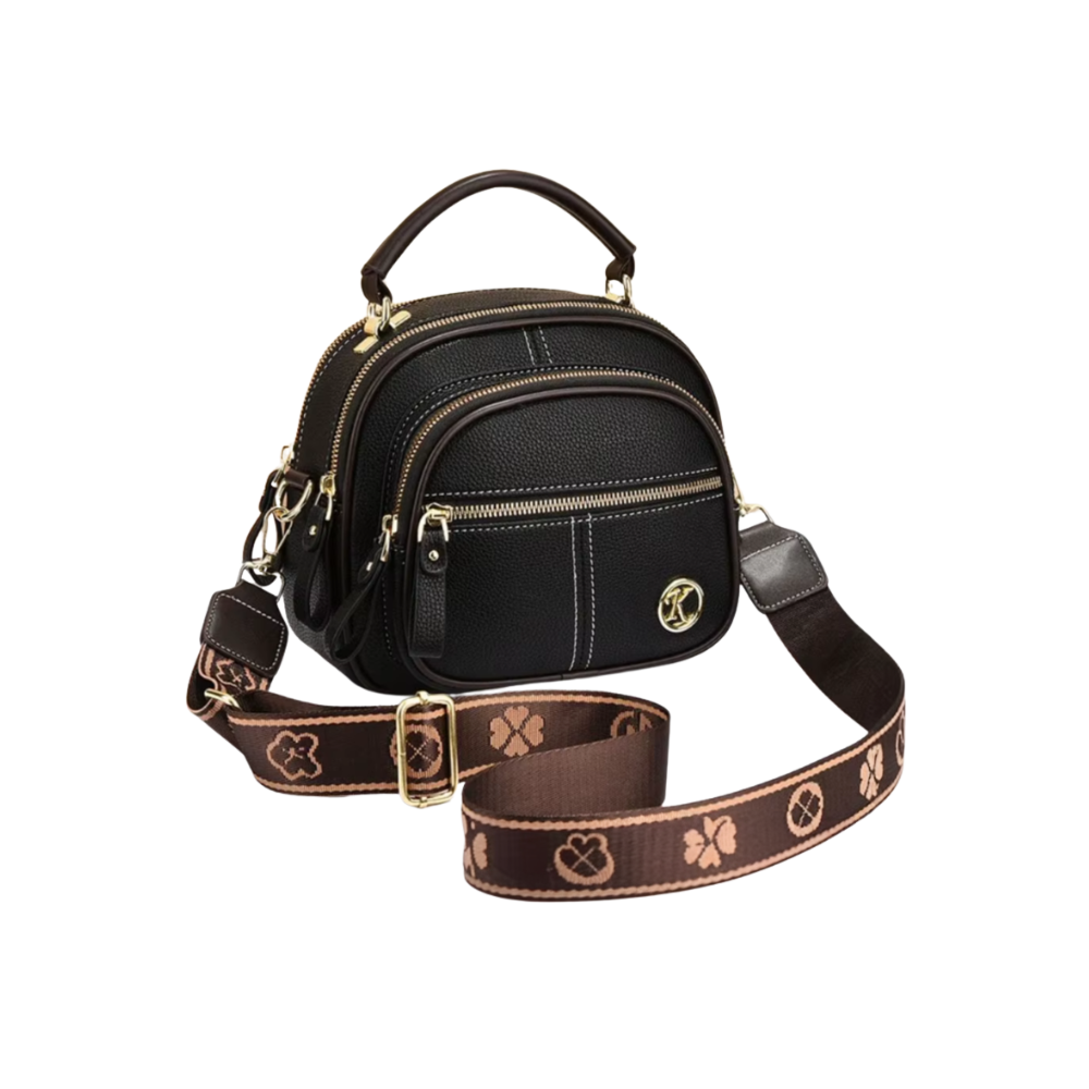 Tidløs Vegansk Slyngetaske -Sort - Ozerty