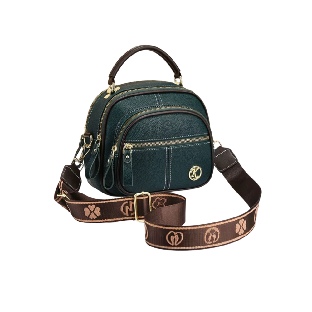 Tidløs Vegansk Slyngetaske -Grøn - Ozerty