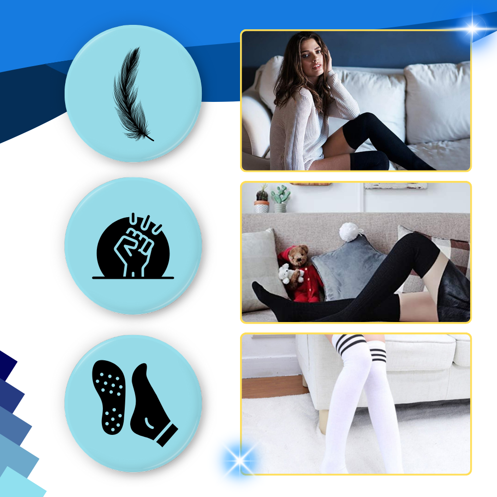 Tåforstærkende lårhøje sokker til kvinder - Ozerty