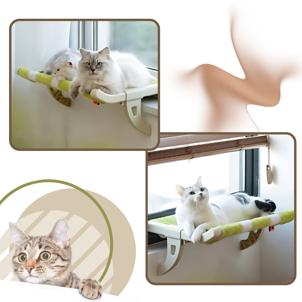 Monteringsfri Katteseng og Vinduespind - Ozerty