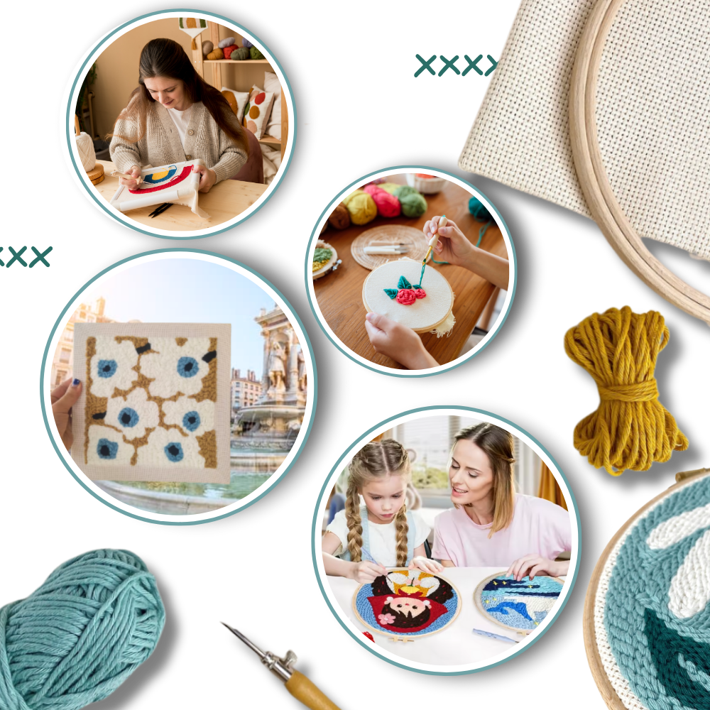 Tranquil Thread Punch Needle Sæt - Ozerty