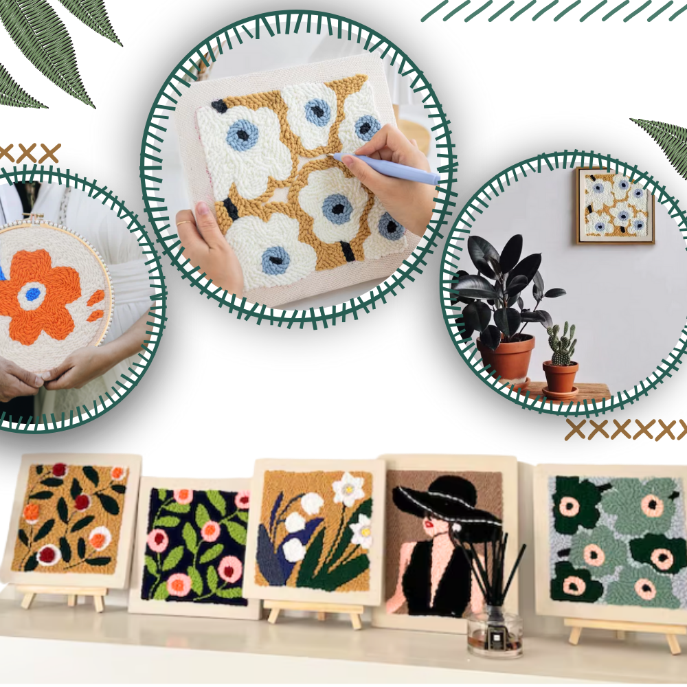 Tranquil Thread Punch Needle Sæt - Ozerty