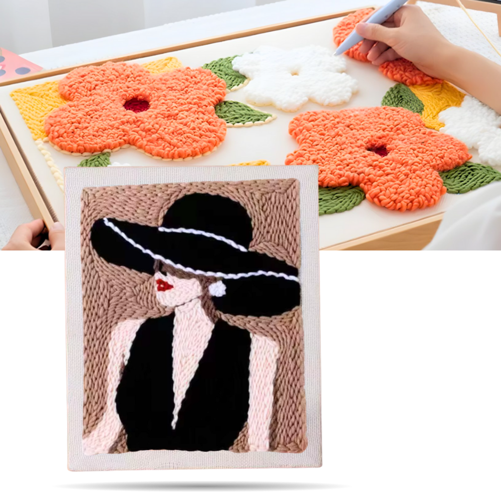 Tranquil Thread Punch Needle Sæt - Ozerty