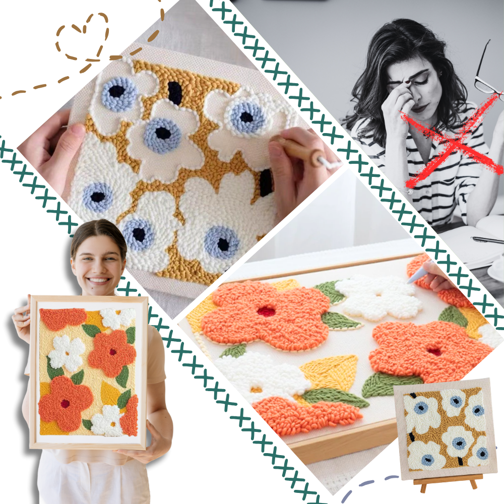 Tranquil Thread Punch Needle Sæt - Ozerty