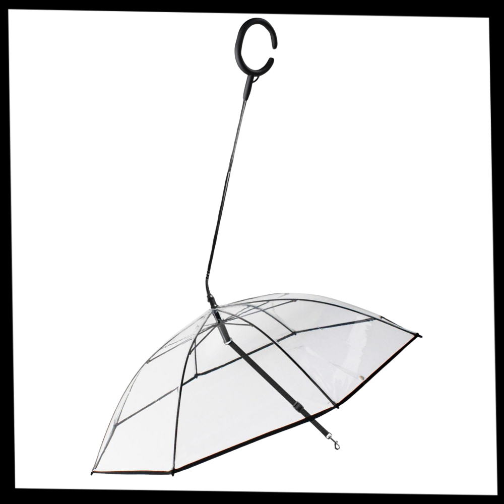 Gennemsigtig Hundeparaply med Snor - Ozerty