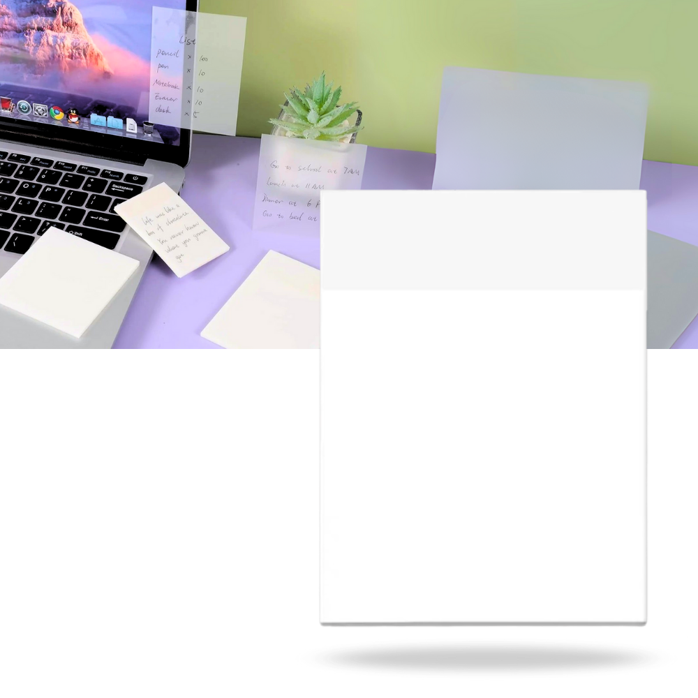 Gennemsigtige Vandtætte Post-its - Ozerty