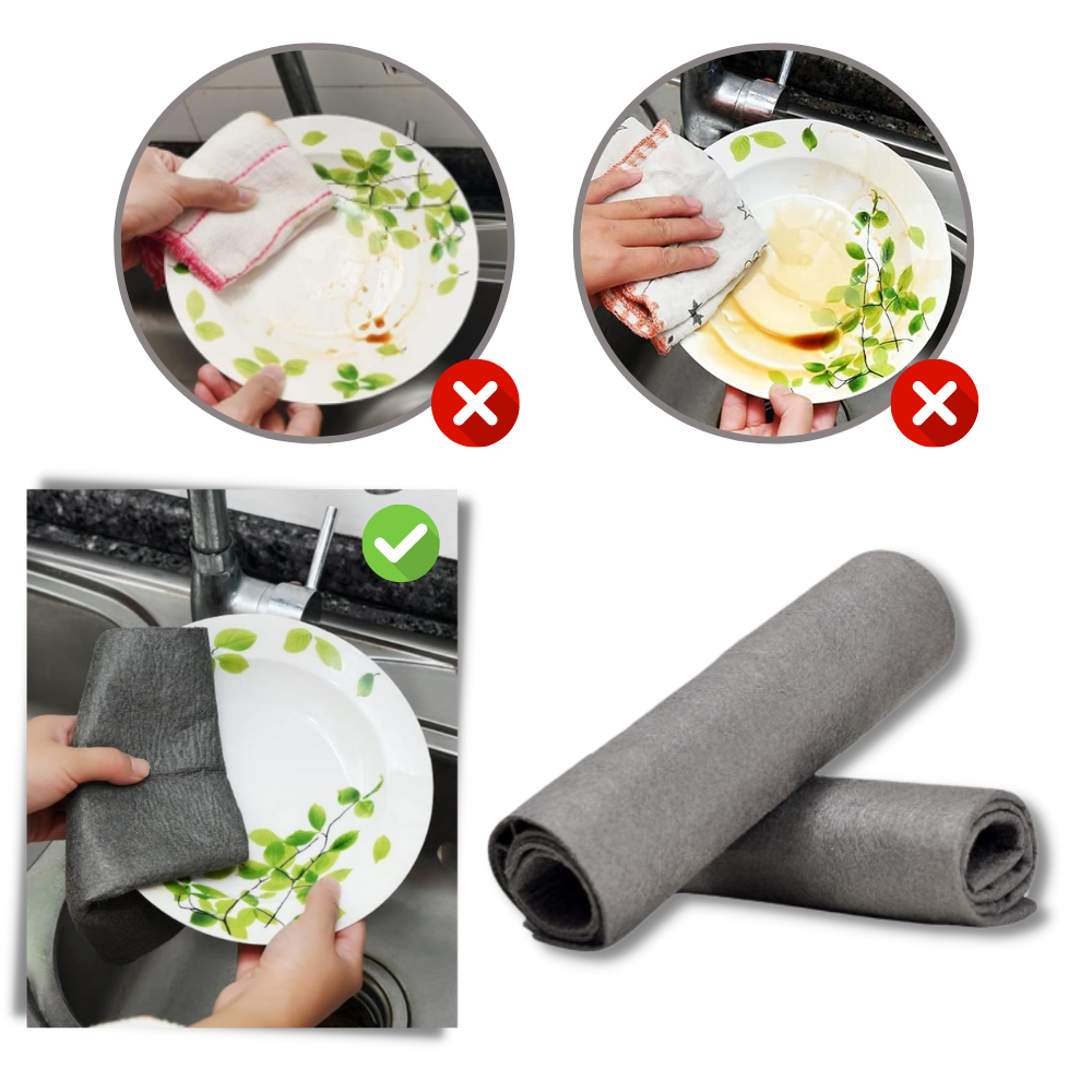 Ultraabsorberende rengøringsklud i fortykket mikrofiber
- Ozerty