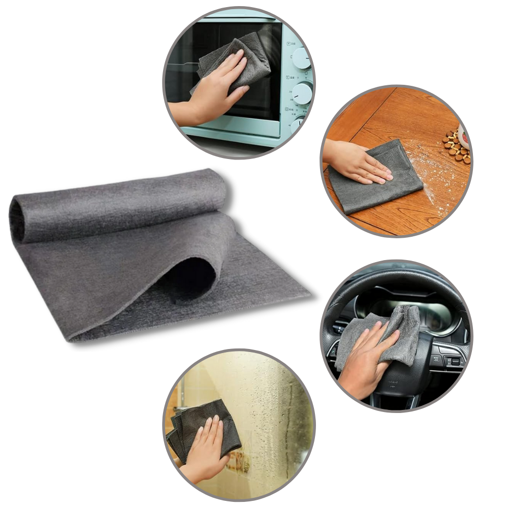 Ultraabsorberende rengøringsklud i fortykket mikrofiber
- Ozerty