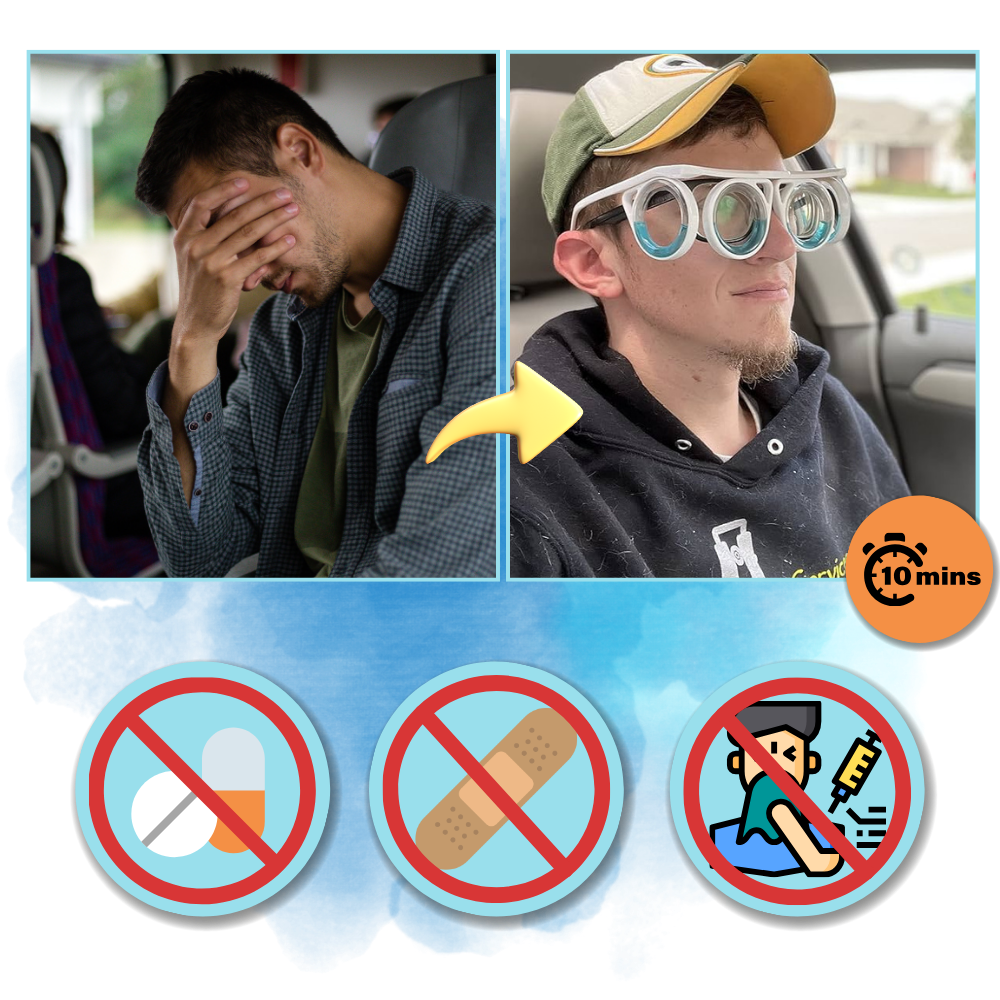 Anti-svimmelhed briller med universel pasform
- Ozerty