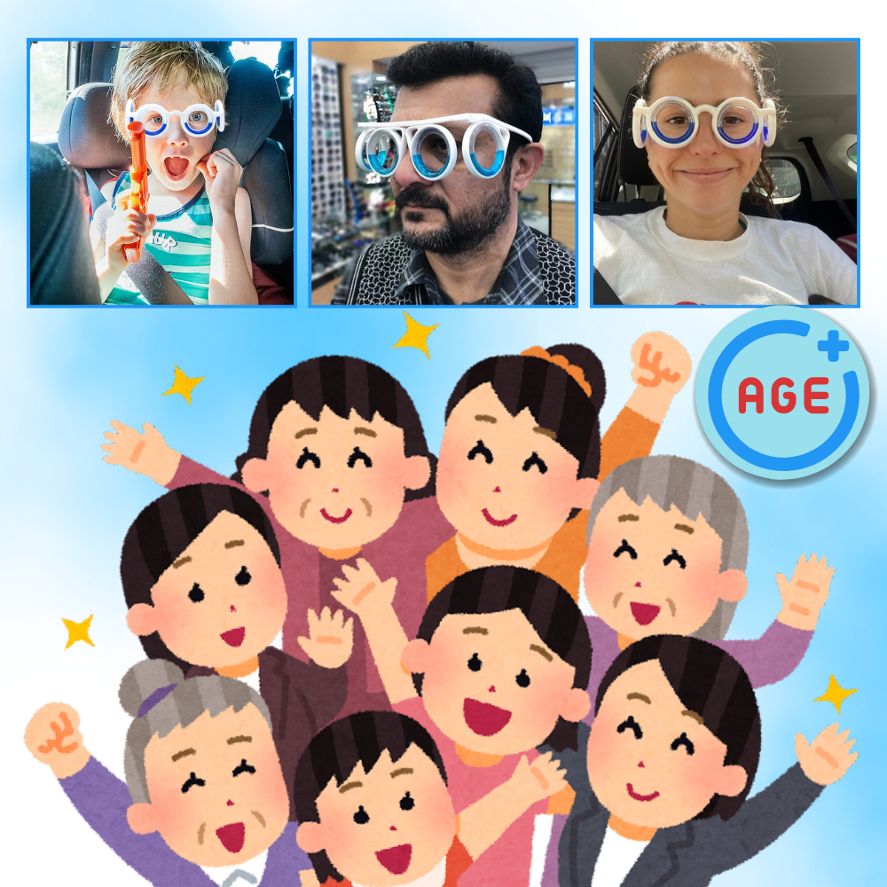 Anti-svimmelhed briller med universel pasform
- Ozerty