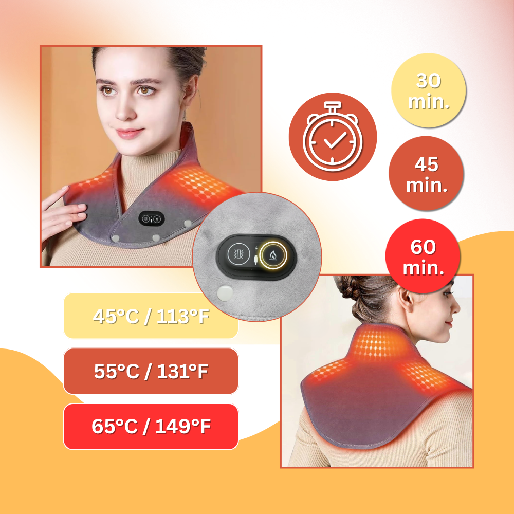 Velour mink massagevarmeomslag - Ozerty