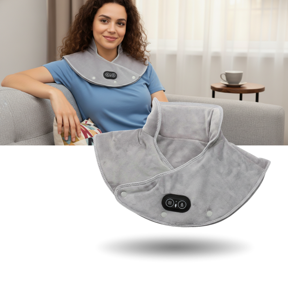 Velour mink massagevarmeomslag - Ozerty