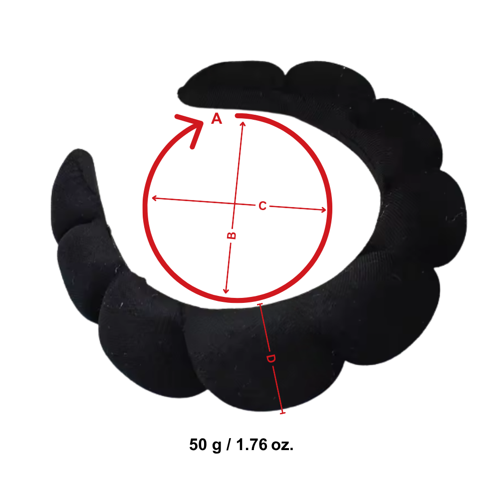 Fløjl Hudpleje Pandebånd - Ozerty