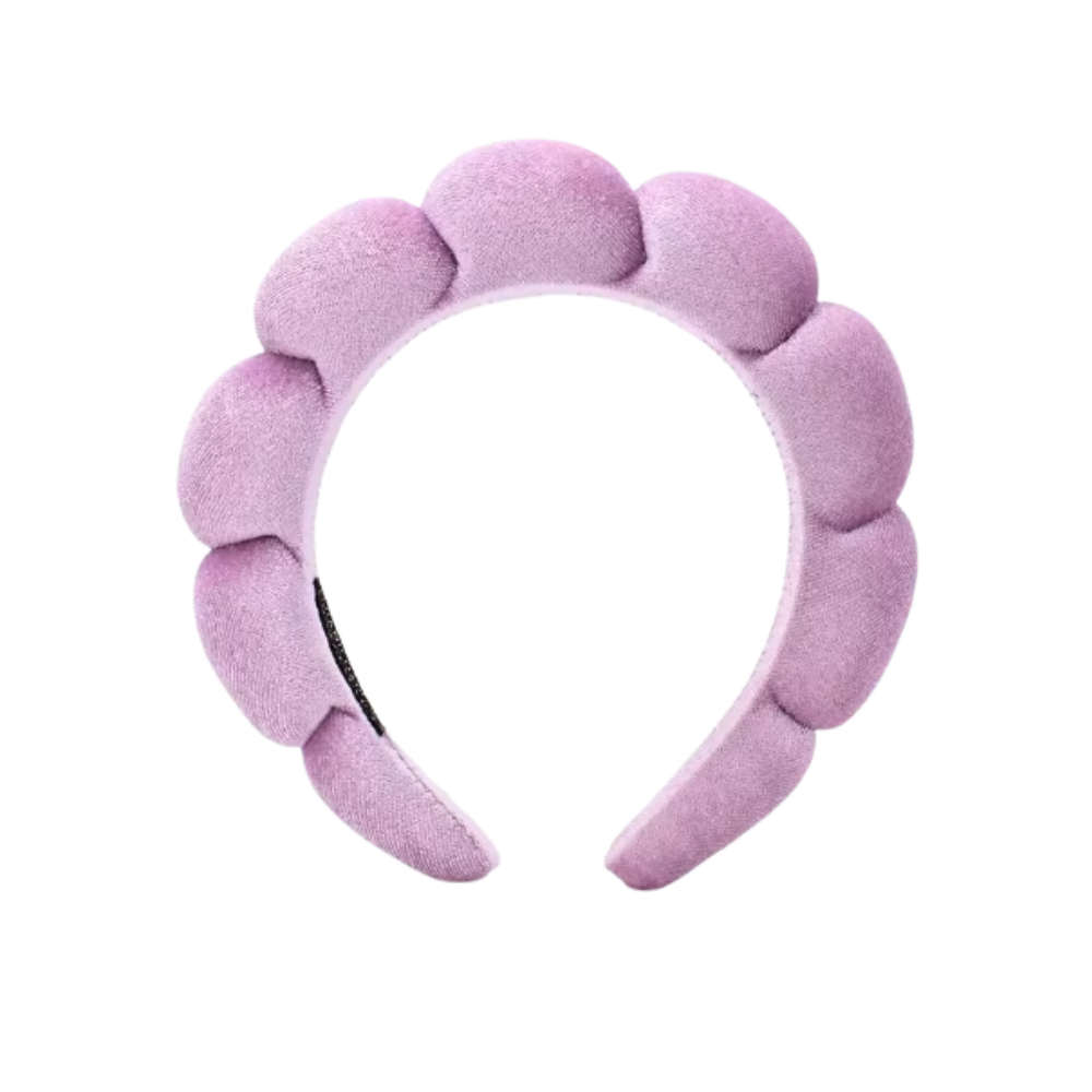 Fløjl Hudpleje Pandebånd -Lavendel - Ozerty