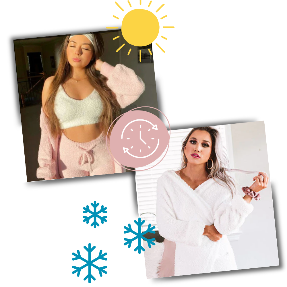 Alsidigt stilfuldt pyjamassæt med shorts
- Ozerty