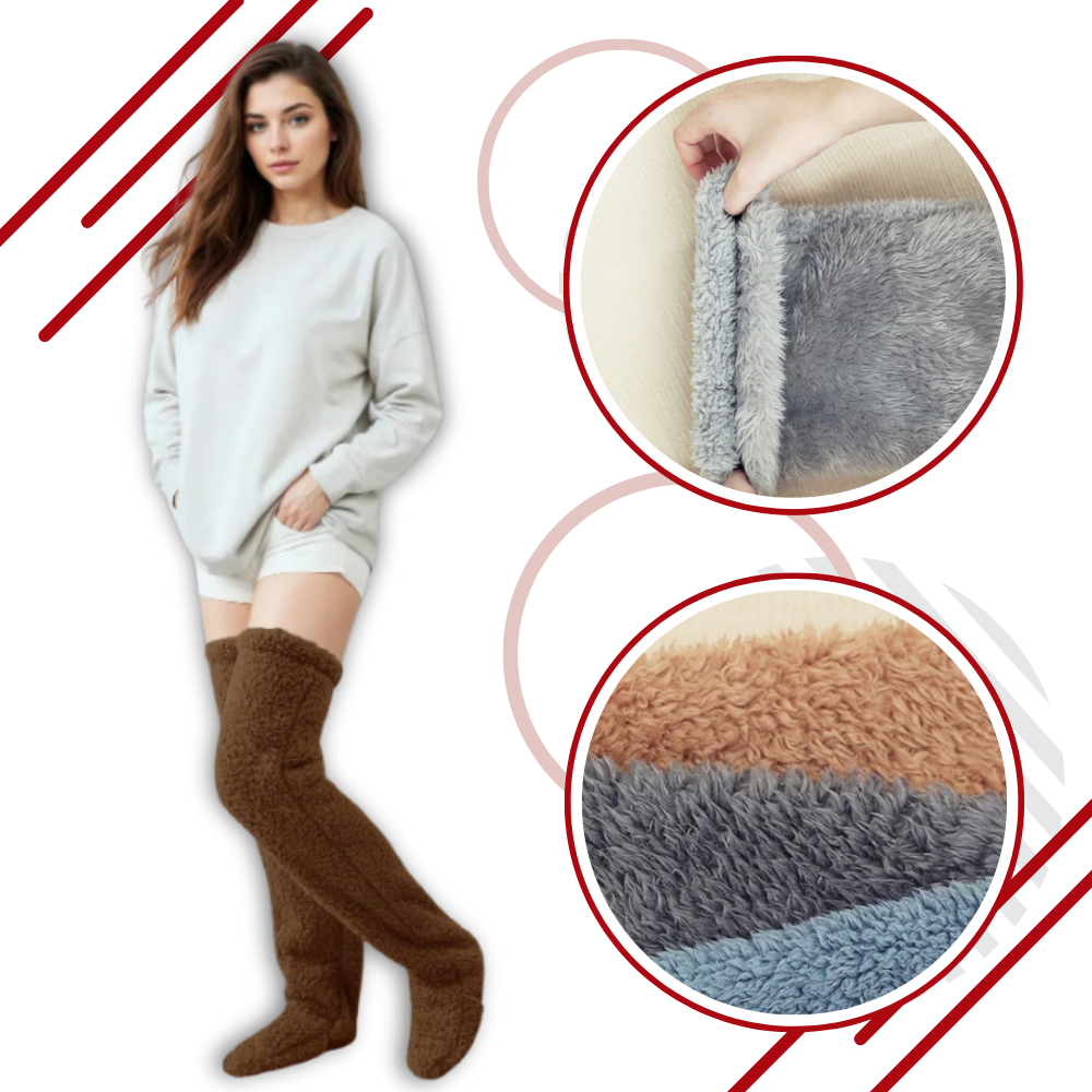 Varmende Lange Vamsede Sokker - Ozerty