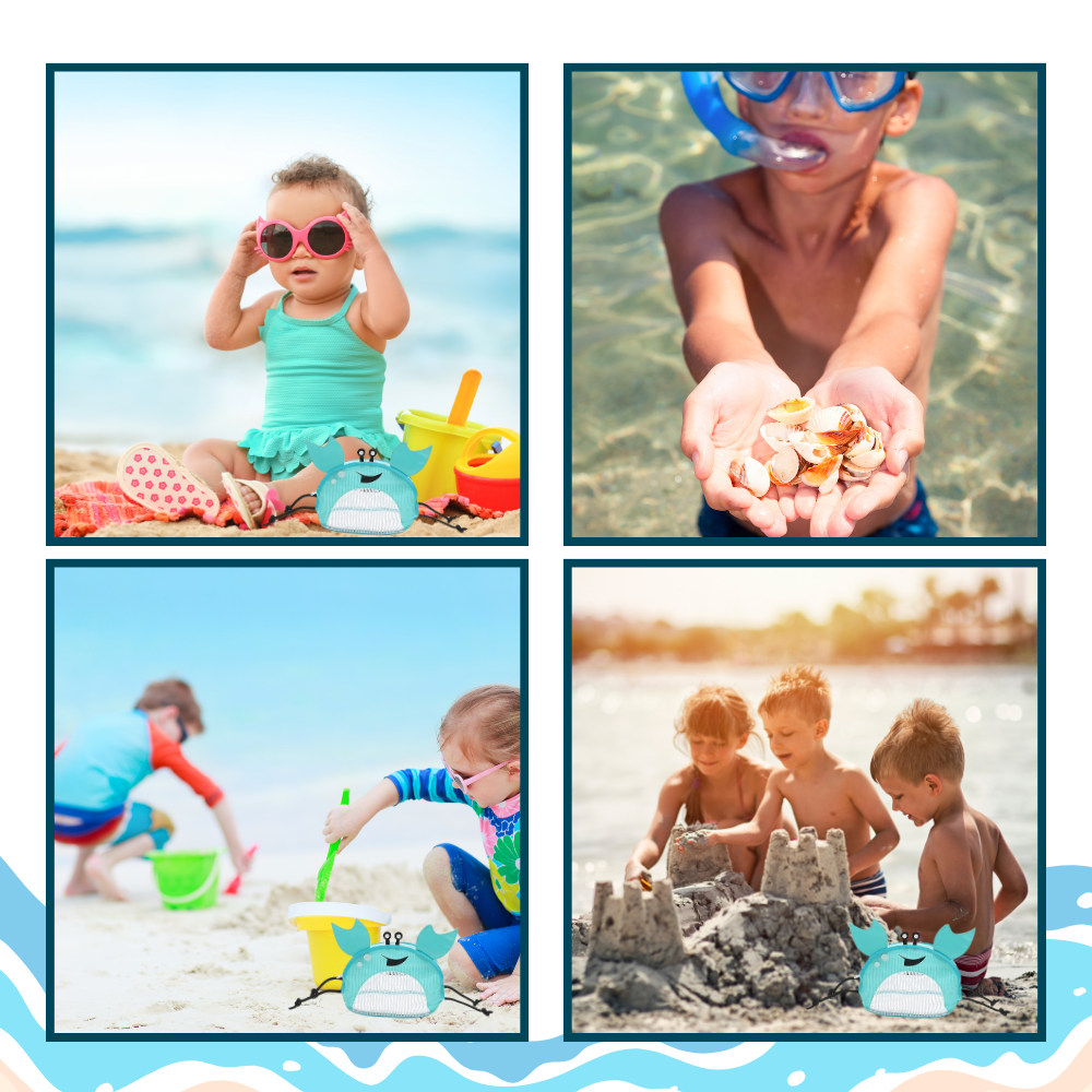 Vandtæt krabbe-børnetaske til stranden
- Ozerty