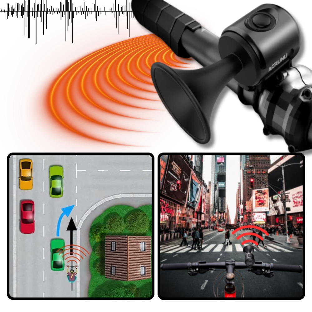 Vandtæt højt elektrisk cykelhorn
- Ozerty