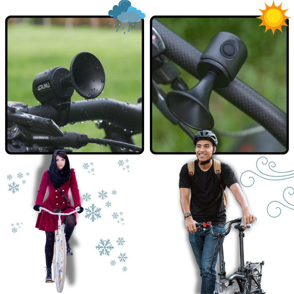 Vandtæt højt elektrisk cykelhorn
- Ozerty