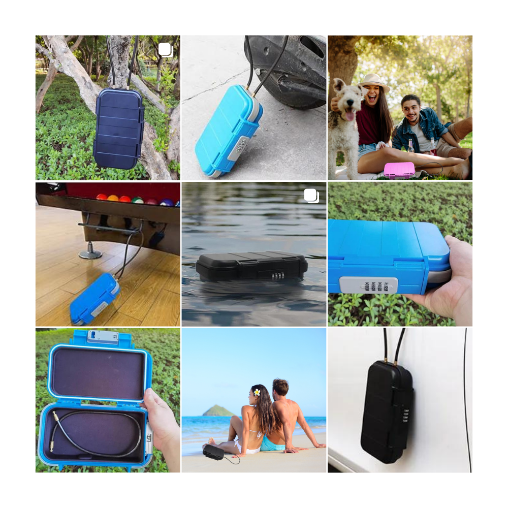 Vandtæt lille aflåselig opbevaringsboks - Ozerty