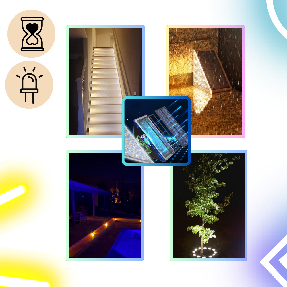 Vandtætte solcellelygter til trappetrin
- Ozerty