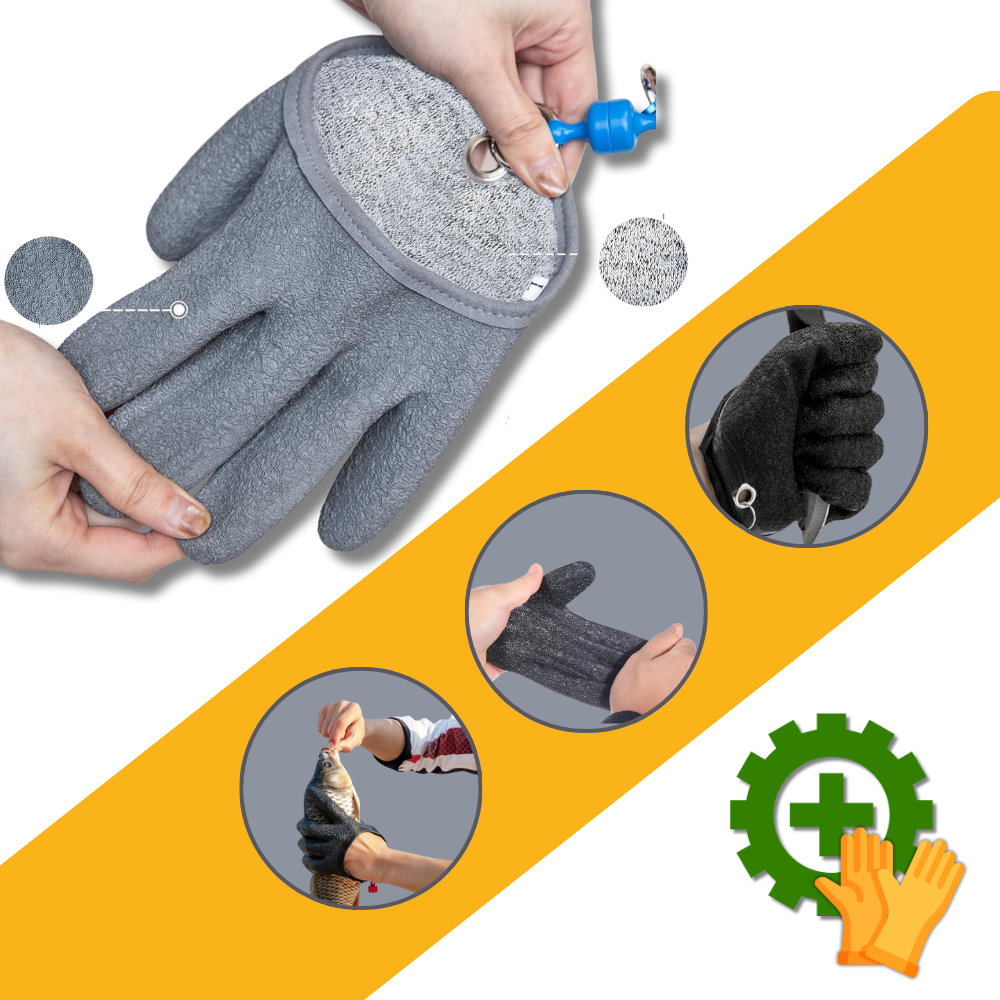 Slidstærke fiskehandsker - Ozerty