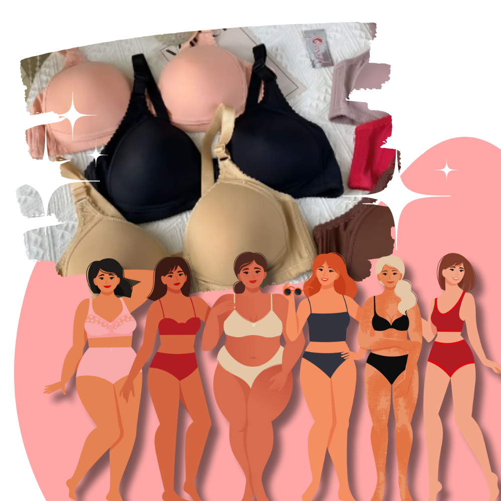 Trådløs plus-størrelse push up-bh
- Ozerty