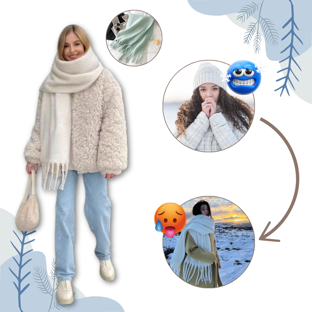 Cozy Elegance Tørklæde til Kvinder - Ozerty