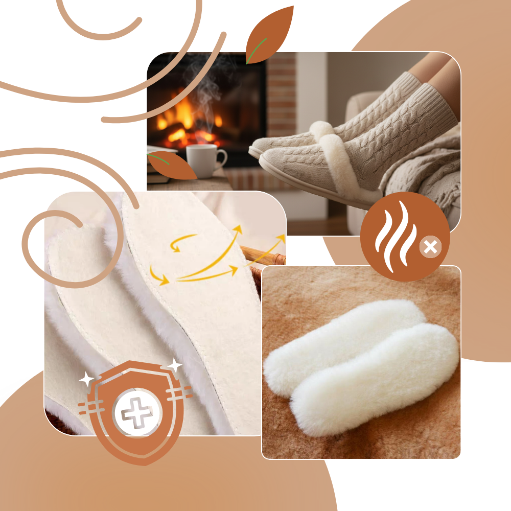 Cloud Varme Indlægssåler i Uld - Ozerty