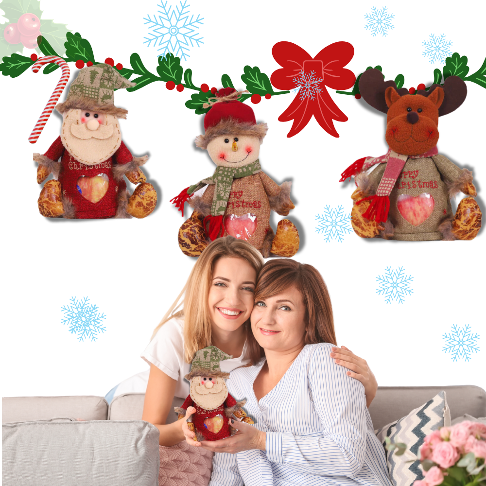 Genanvendelig julegodtepose med lynlås
- Ozerty