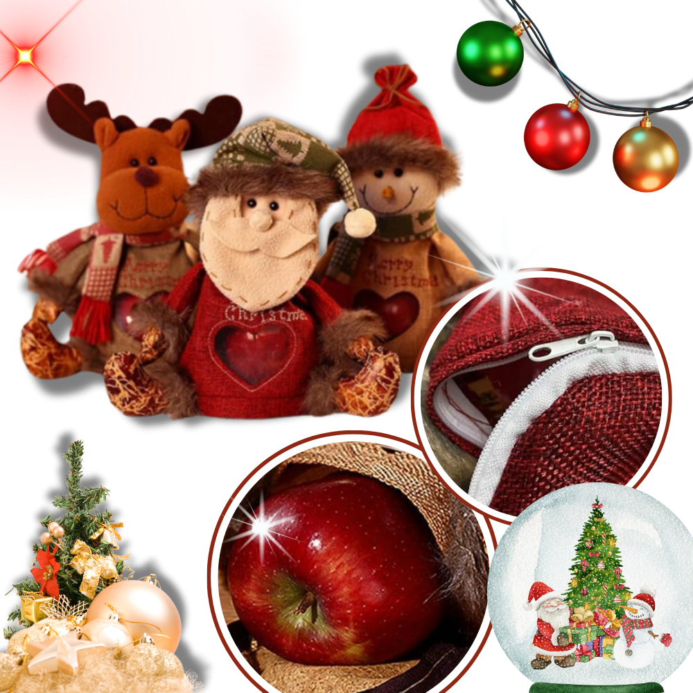 Genanvendelig julegodtepose med lynlås
- Ozerty