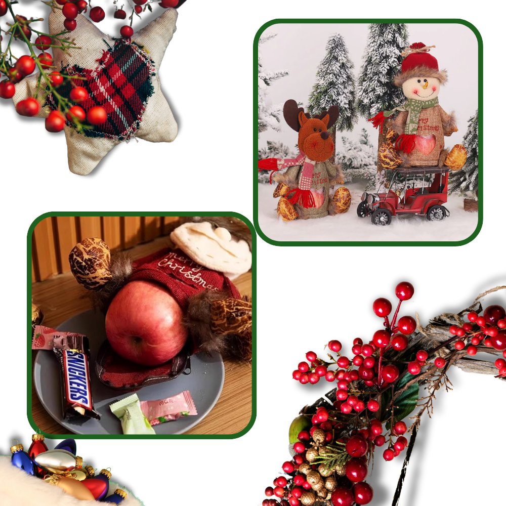 Genanvendelig julegodtepose med lynlås
- Ozerty