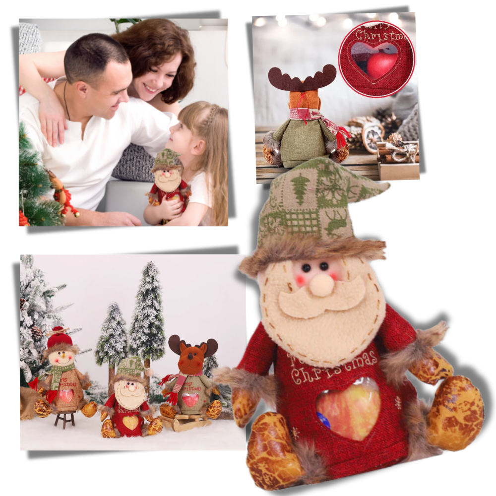 Genanvendelig julegodtepose med lynlås
- Ozerty