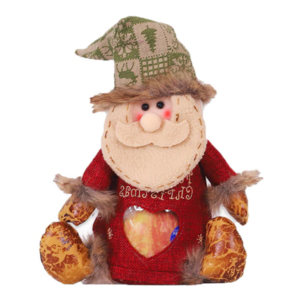 Genanvendelig julegodtepose med lynlås
-Julemanden - Ozerty