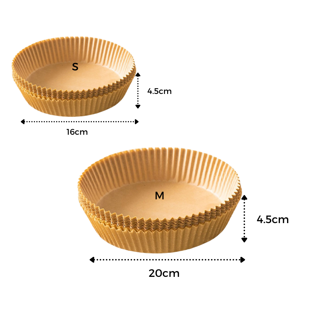 Pakke med engangs-papirpapir til Air Fryer - Ozerty