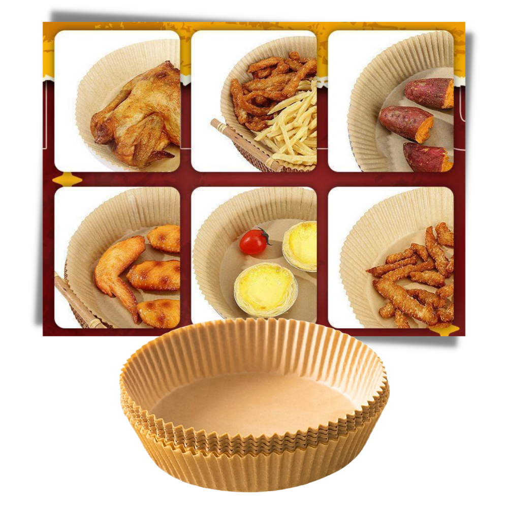 Pakke med engangs-papirpapir til Air Fryer - Ozerty