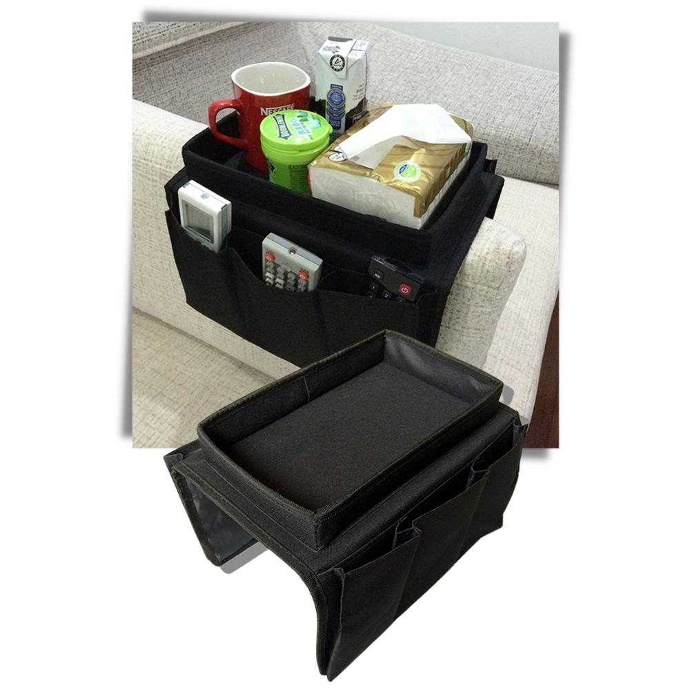 Hængende opbevaringstaske til sofaarmlænet - Ozerty