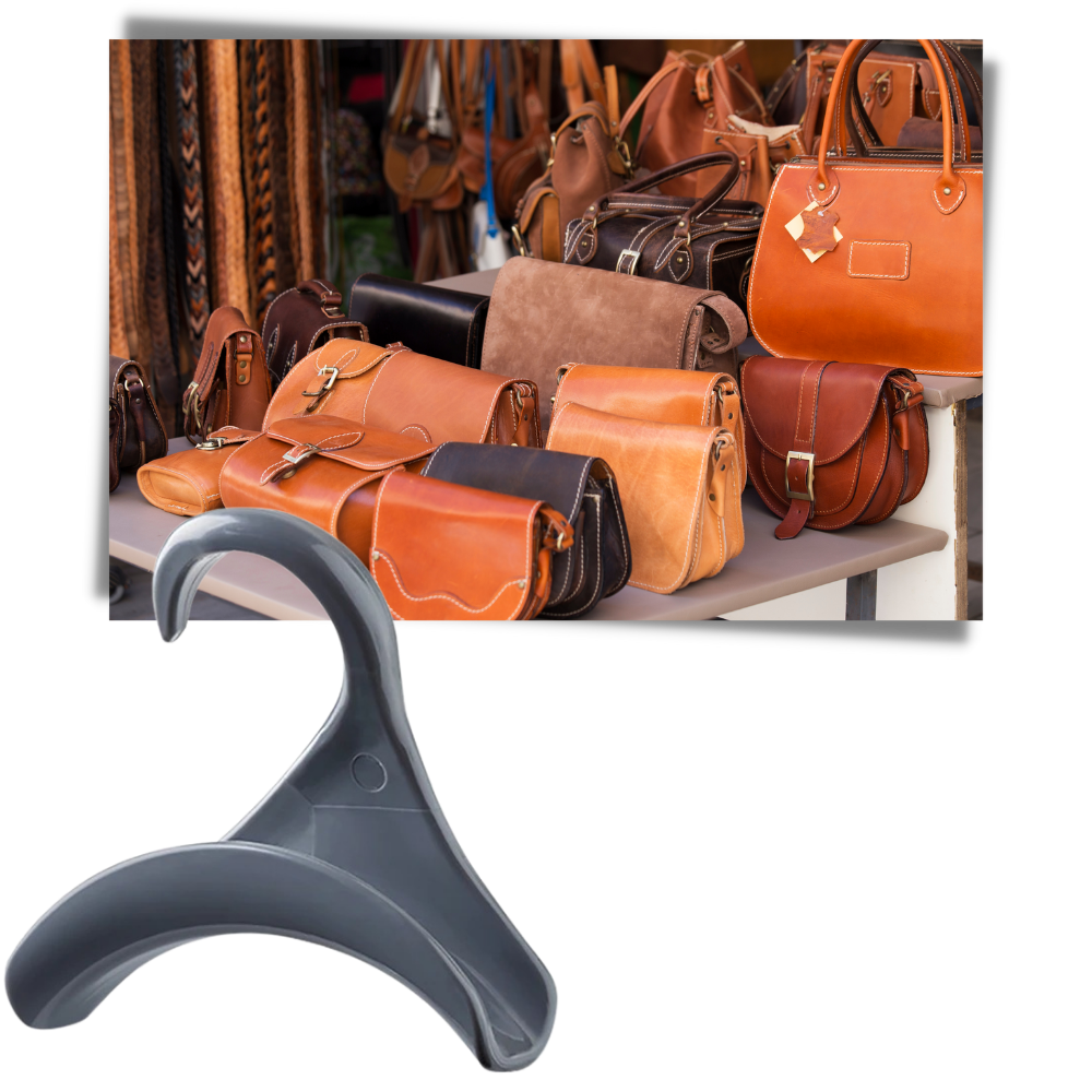 2-pakke buede kroge til taskeophæng - Ozerty