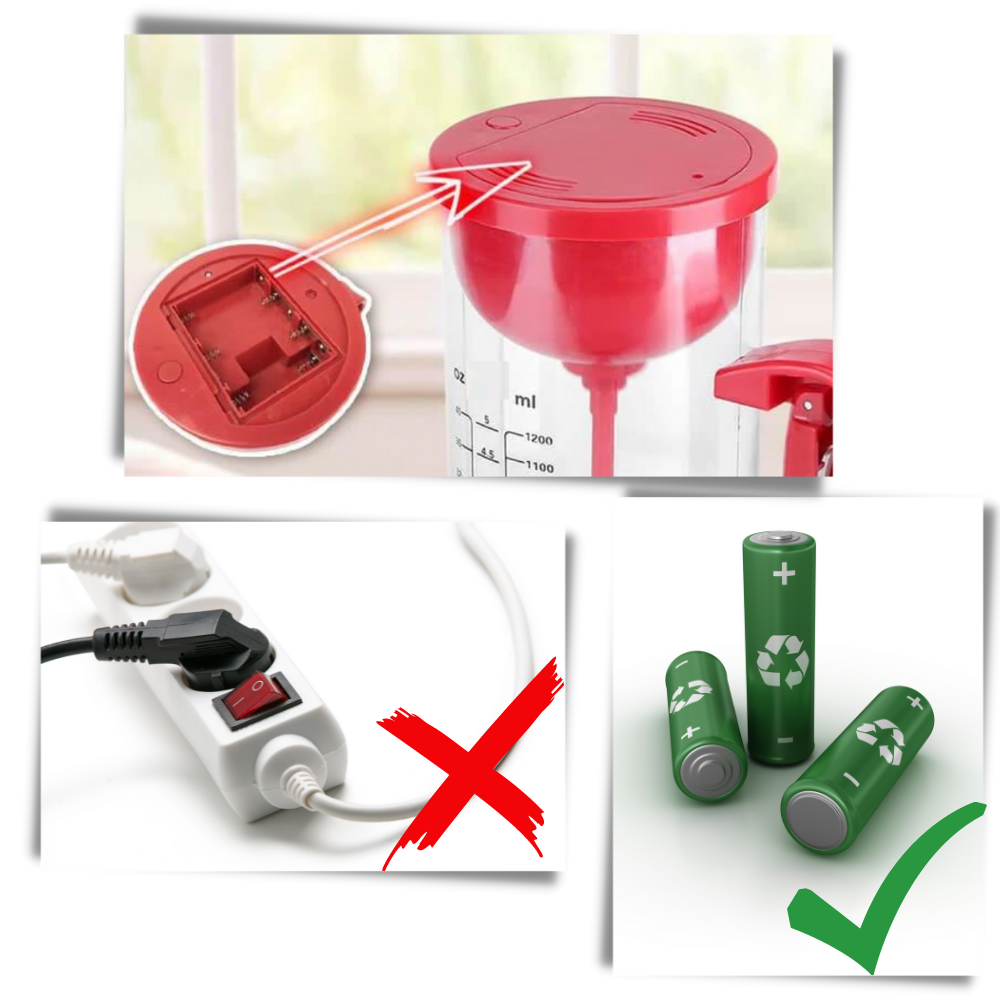 Batteriblander og -dispenser uden ledning - Ozerty