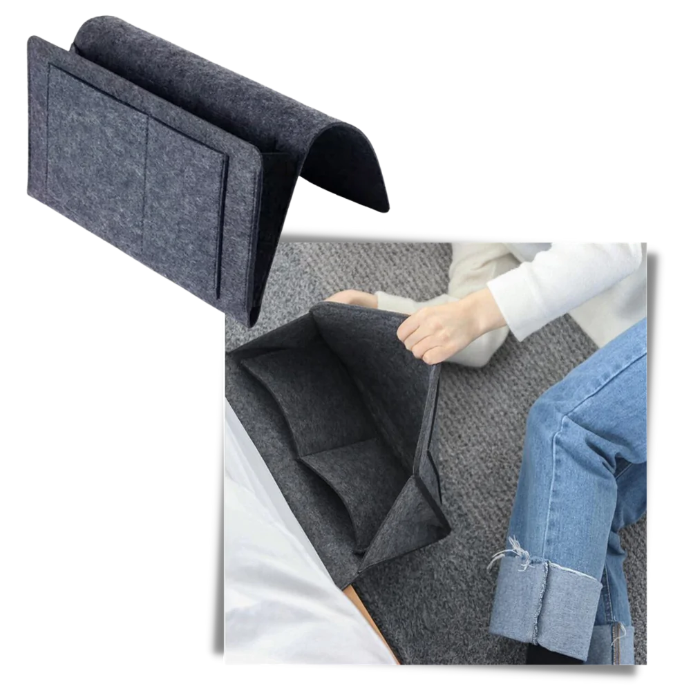 Organiseringslomme til sengekanten eller sofaen - Ozerty
