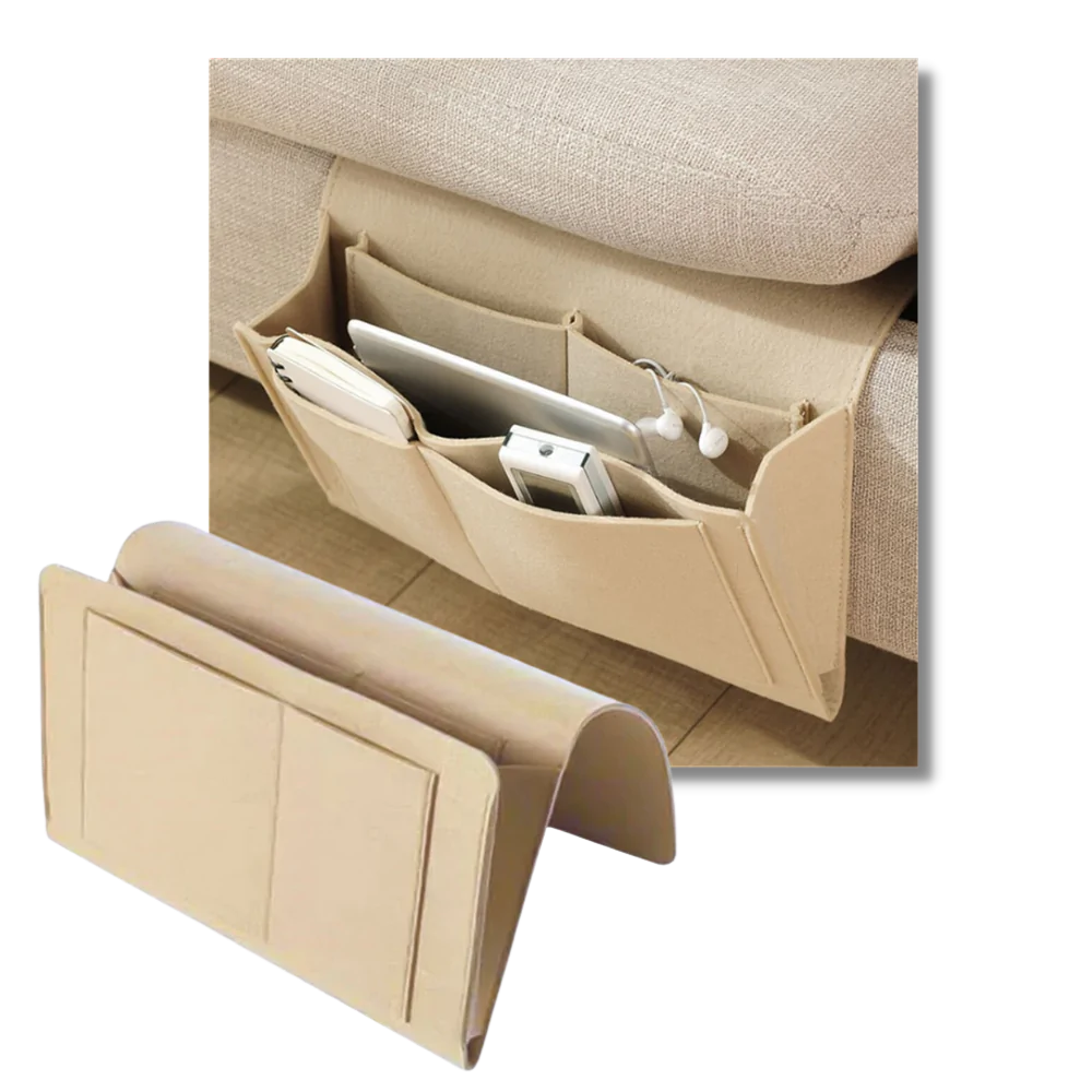 Organiseringslomme til sengekanten eller sofaen - Ozerty