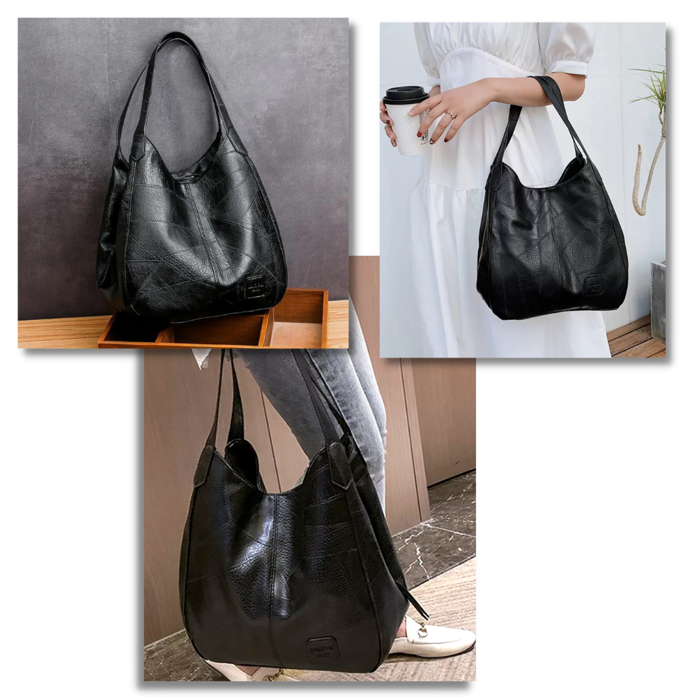 Klassisk håndtaske med stor kapacitet - Ozerty