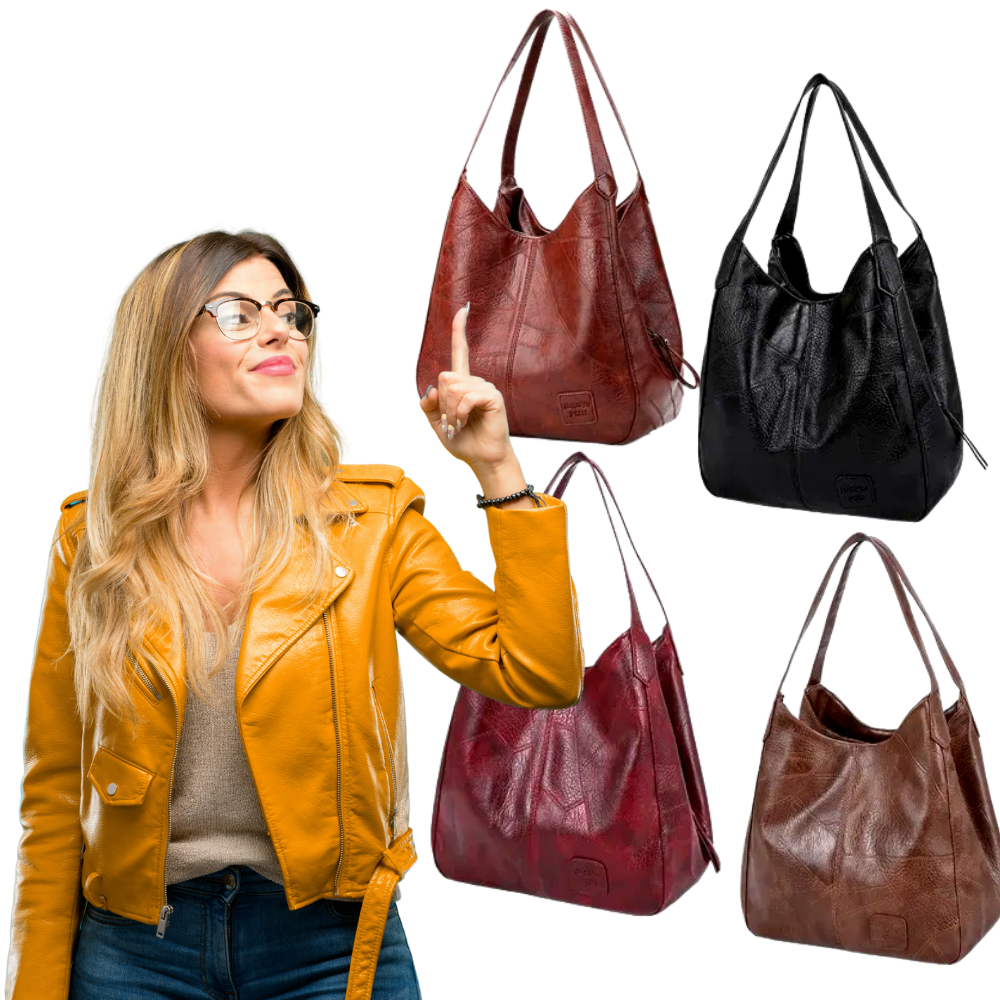 Klassisk håndtaske med stor kapacitet - Ozerty