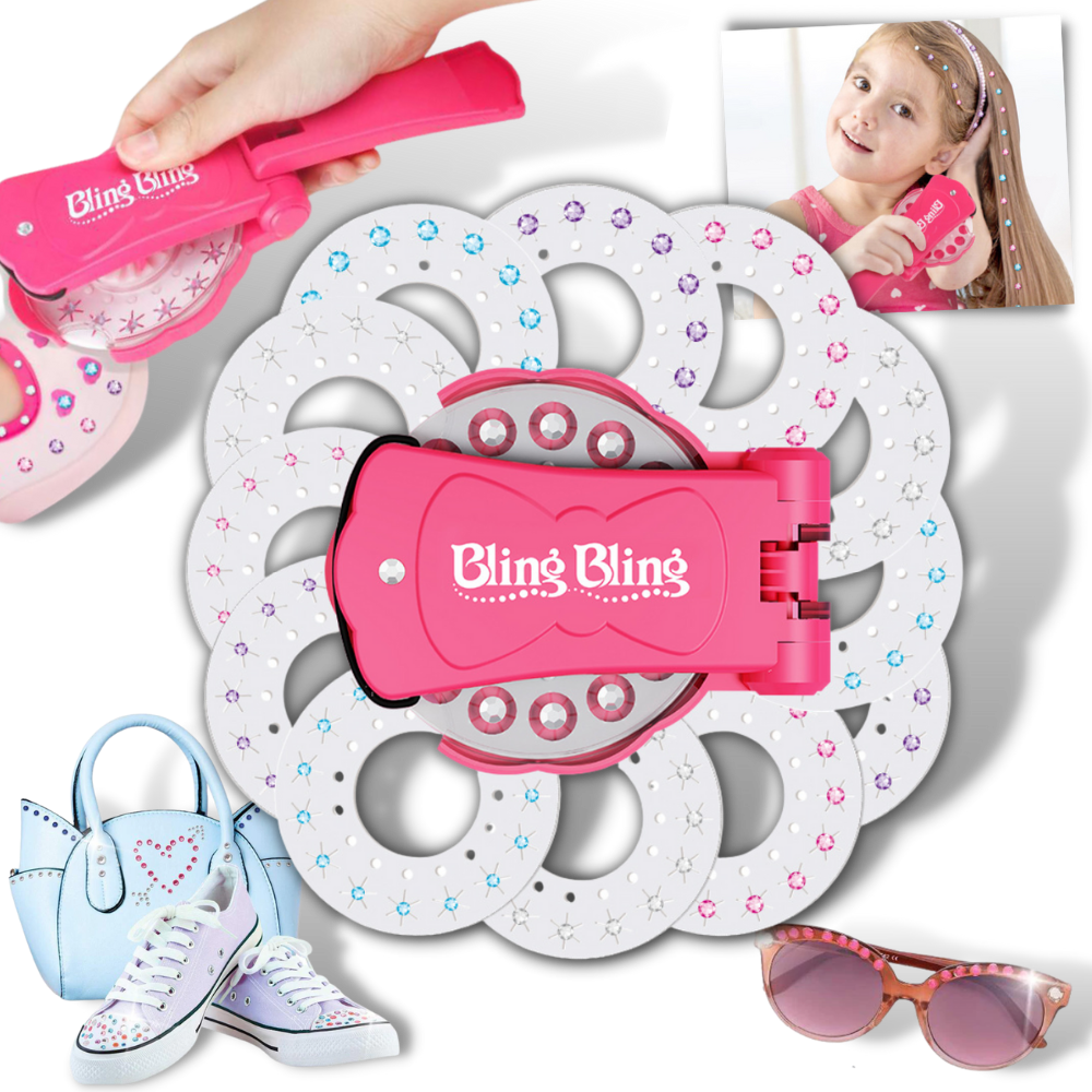 Diamant hæftesæt til hår og tøj - Ozerty