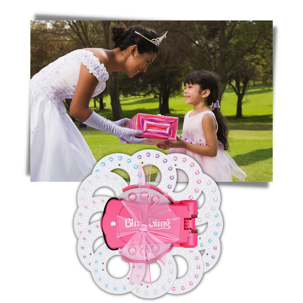 Diamant hæftesæt til hår og tøj - Ozerty